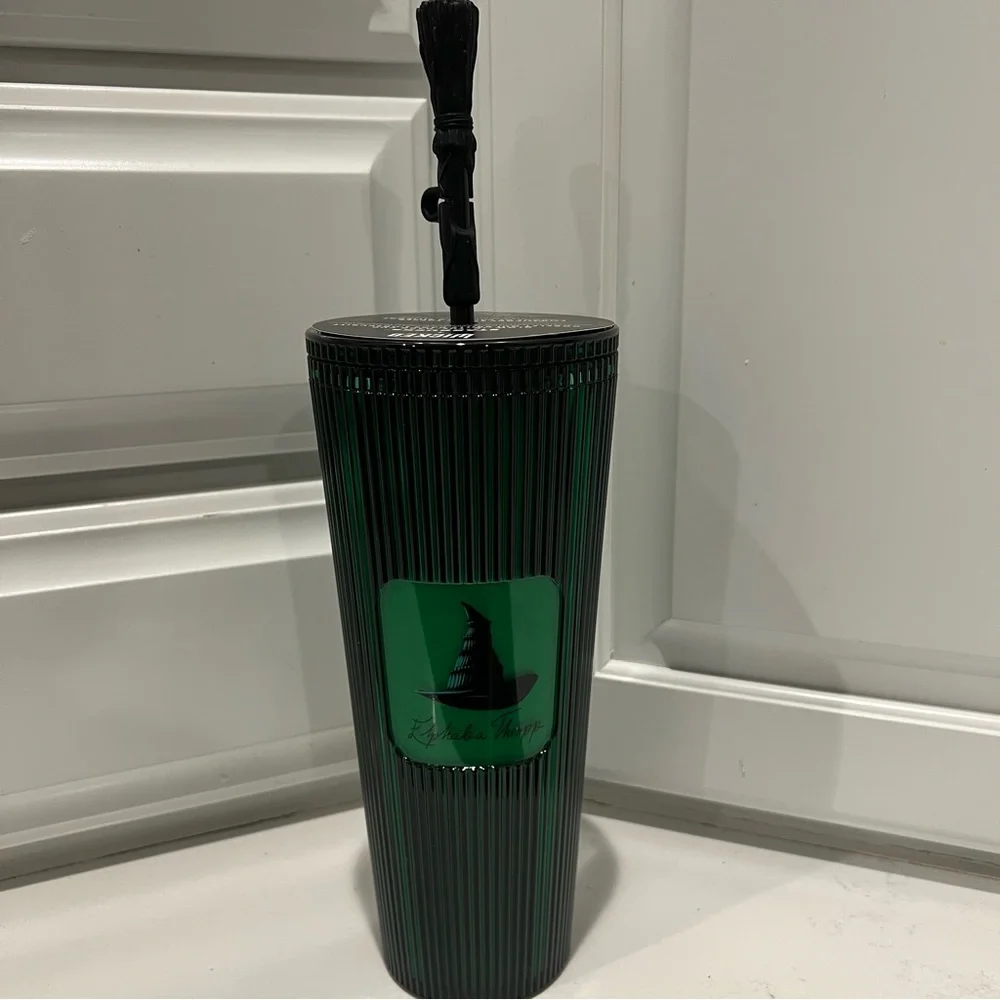 Starbucks Wicked | Elphaba Thropp 24oz Cold Cup with Broom Straw Topper